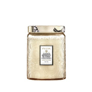 Voluspa Japonica Jasmine Midnight Blooms front view for refined home ambiance