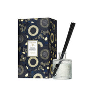 Voluspa Moso Bamboo diffuser bottle with embossed glass for a serene living space