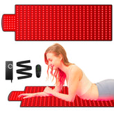 Vortro red light therapy mat provides full body coverage for relaxation.