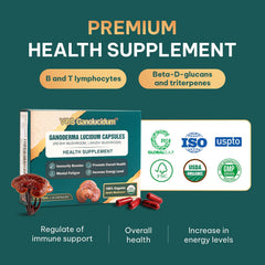 Vos Ganolucidum Red Reishi blister pack with capsules
