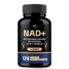 VPKIN NAD bottle front showing 1500mg NAD+ energy support.