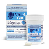 VSL4 Gut Daily Probiotics bottle front showing 30B CFU shelf-stable formula.