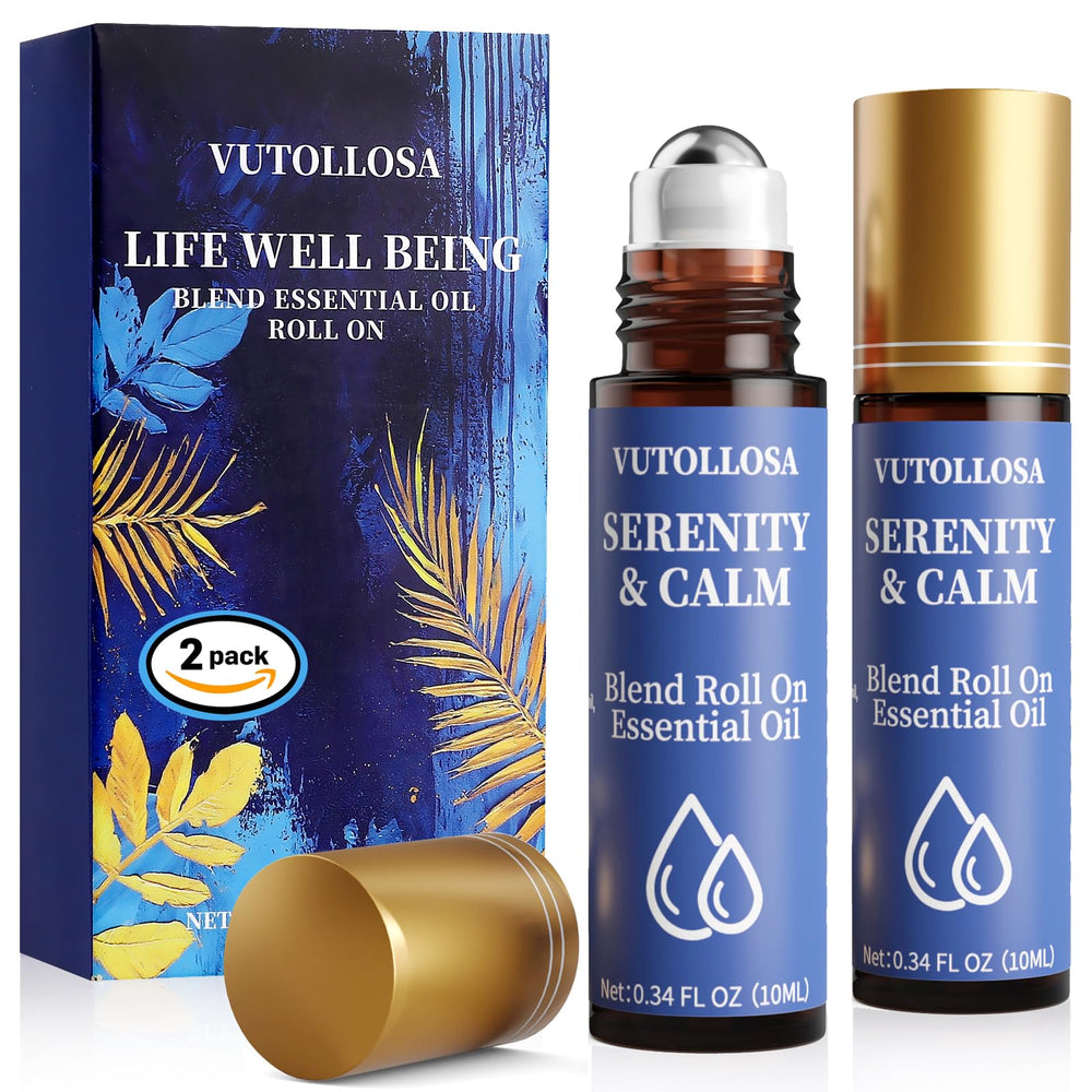 VUTOLLOSA Serenity & Calm bottle with rose scent for daily relaxation.