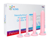 Vuva neodymium magnetic vaginal set front view offers four sizes for gentle progression.