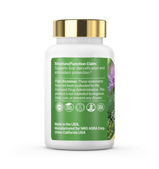 VXICDE ClearLiver ingredient graphic featuring milk thistle and NAC benefits