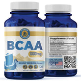 Vykee Nutrition BCAA capsules bottle for convenient post-workout recovery.