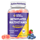 Vylarithonixa packshot showing methylated multivitamin gummies for daily energy and wellness.