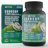 Vyxion Soursop 20in1 capsules bottle for daily wellness support.