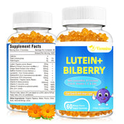 VZOXAINS 20mg lutein and zeaxanthin gummies bottle for easy daily eye support.