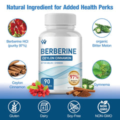 WACHRAY Berberine cinnamon blend label highlights the formula.