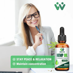 WACHRAY hemp oil drops packaging photo emphasizes vegan CO2-extracted formula