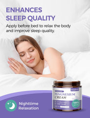 Wagomars Magnesium Cream texture with lavender promotes soothing skin hydration.