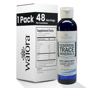 Waiora Essential Trace Minerals bottle with label for mineral support and hydration.