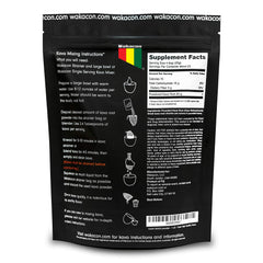 Close up of noble Fiji kava powder with rich earthy aroma