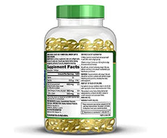 Close-up of half-size softgels, easy-to-swallow design for daily heart health routine.