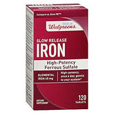 Walgreens Iron Slow Release 45mg tablet for steady daily iron support.
