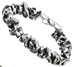 Wallystone Gems Elite Shungite Bracelet closeup with lobster clasp for secure everyday wear