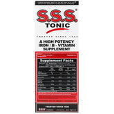 WANGHUI S.S.S. tonic bottle 10oz 3-pack shown for daily iron and B vitamin support.