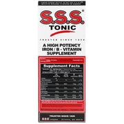 WANGHUI S.S.S. tonic bottle 10oz 3-pack shown for daily iron and B vitamin support.