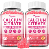 Wanish bottle with 1200 mg calcium citrate vegan gummies for daily use.