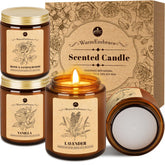 WarmEmbrace lavender candle jar for relaxing mood and long-lasting fragrance.