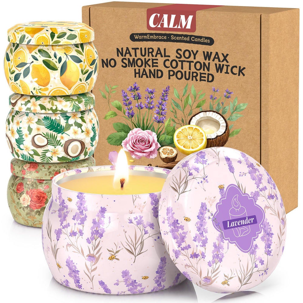 WarmEmbrace Lavender candle for relaxing evenings and calm spaces.