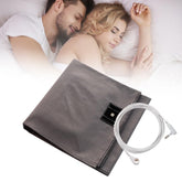WAUZOBLE grounding sheet on a grey bed offers comfortable, breathable rest.