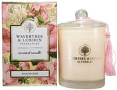 Wavertree & London English Rose candle jar with clean burn and delicate floral scent