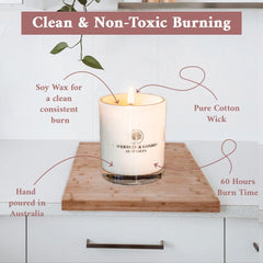 Wavertree & London hand-poured Australia candle showing craftsmanship