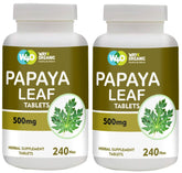 WAY 4 ORGANIC W4O papaya leaf extract capsules bottle shows digestion support.