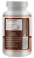 Way 4 Organic W4O Neem Bark Capsules label detail with dosage information.
