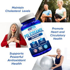 We Like Vitamins Policosanol bottle on shelf with clear label for easy selection.