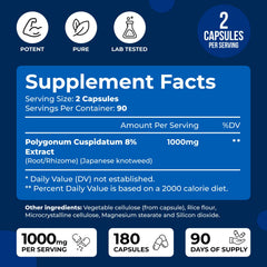 Label detail showing 1000mg per serving and USA-made quality