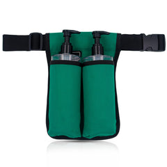 Wearwan massage oil holster bag with two pockets keeps bottles within reach during sessions