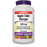 Webber Naturals Apple Cider Vinegar bottle on kitchen counter for easy daily capsules.