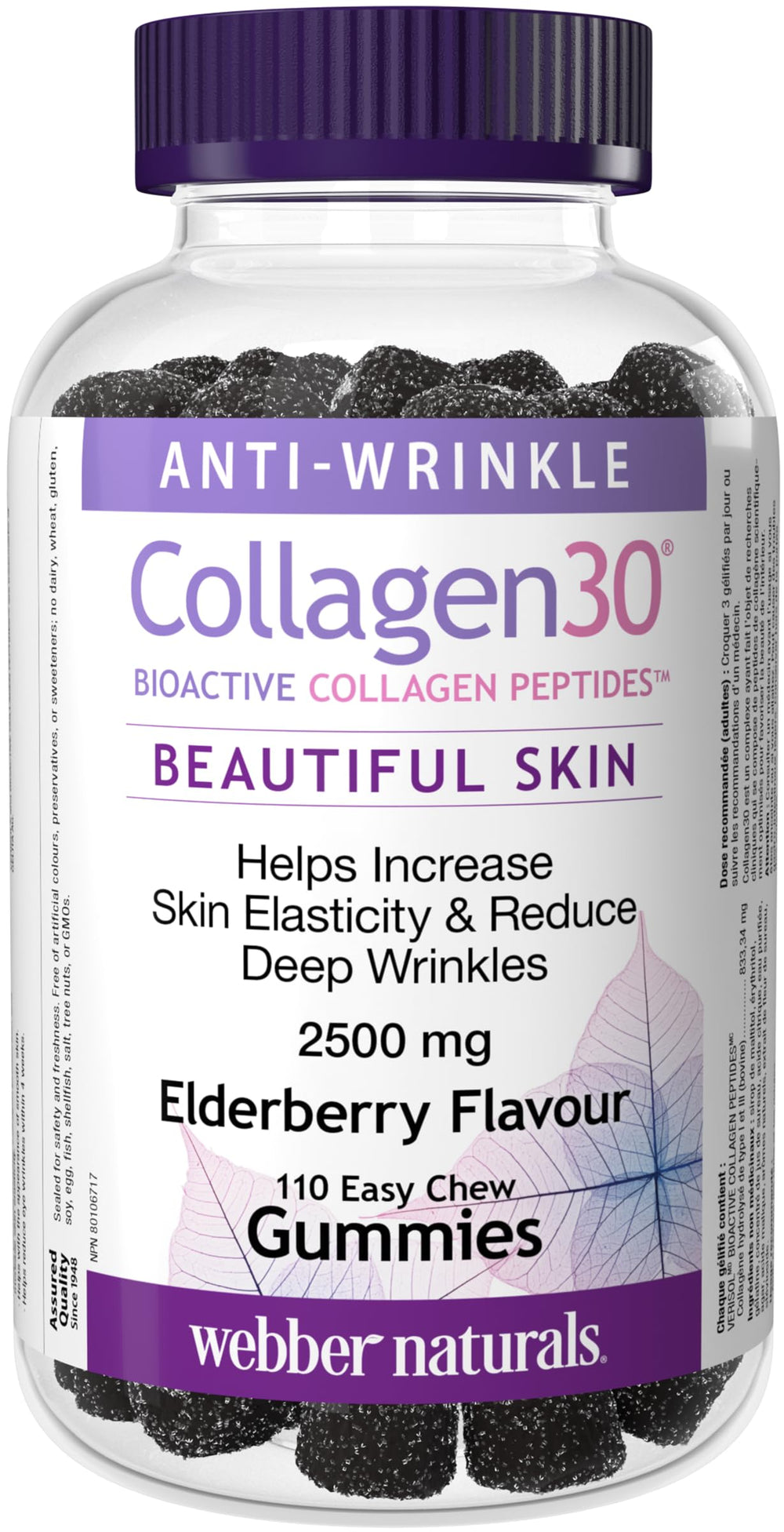 Webber Naturals Collagen30 bottle on a clean surface for daily skin support