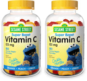 Webber Naturals Sesame Street Vitamin C Gummies for Kids 2+ with bright label for daily vitamin C.