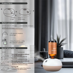 Wecona diffuser with long battery life for cordless convenience