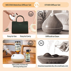 Wecona pocket-size diffuser ideal for travel and on-the-go scent