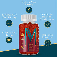 WEEM apple-beet-pomegranate blend image emphasizes vitamin-rich formulation.
