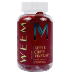 WEEM Apple Cider Vinegar Gummies pack view for daily detox and digestion.