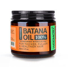 WEEMOTD Batana Oil bottle front, showcasing hair growth-friendly formula.
