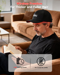 WEETALL red light cap multi-mode settings for a personalized routine.