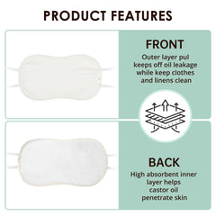 Wegreeco kids castor oil pack wrap adjustable straps for secure, comfy fit during use.