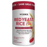Weider Red Yeast Rice Plus bottle front with 240 tablets for heart health support.