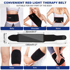 Weiyitec red light belt in 850nm mode provides deeper infrared reach