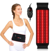 Weiyitec red light therapy belt front view with 660nm/850nm LEDs for convenient home sessions