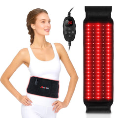 Weiyitec red light therapy belt front view with 660nm/850nm LEDs for convenient home sessions
