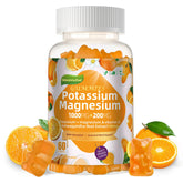 Wekannufod potassium magnesium gummies bottle highlights convenient daily nutrition support.