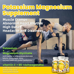 Wekannufod potassium magnesium gummies pineapple flavor for simple daily use
